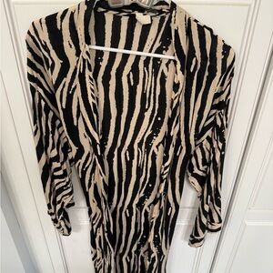 Zebra Print lightweight Duster